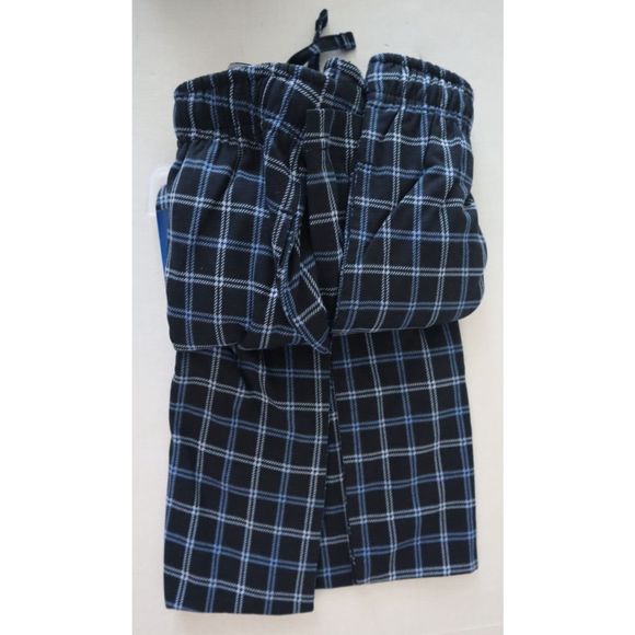 Hanes 01000 Men's Sz Medium Printed Knit Sleep Pajama Lounge Pants, Lot of 2 - Picture 5 of 6